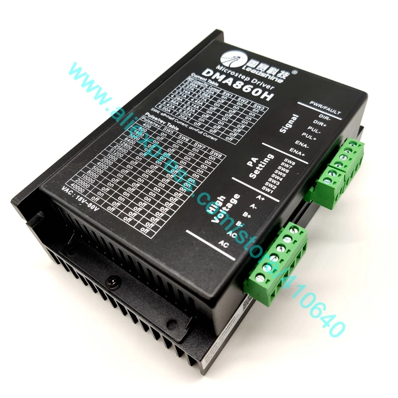 Подлинный Leadshine DMA860H 2 фазный шаговый привод с 18 до 80 В постоянного тока подходит для NEMA 34 до 42 Шаговый дропшиппинг