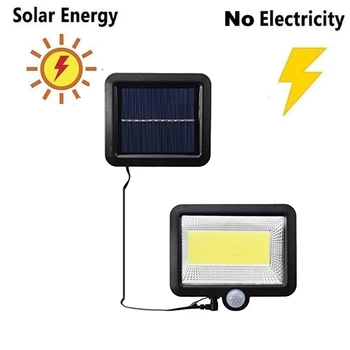 

56/30 LED solar powered light by IPR motion sensor LED landscape solar garden street light split mount 5M cable garden spotlight