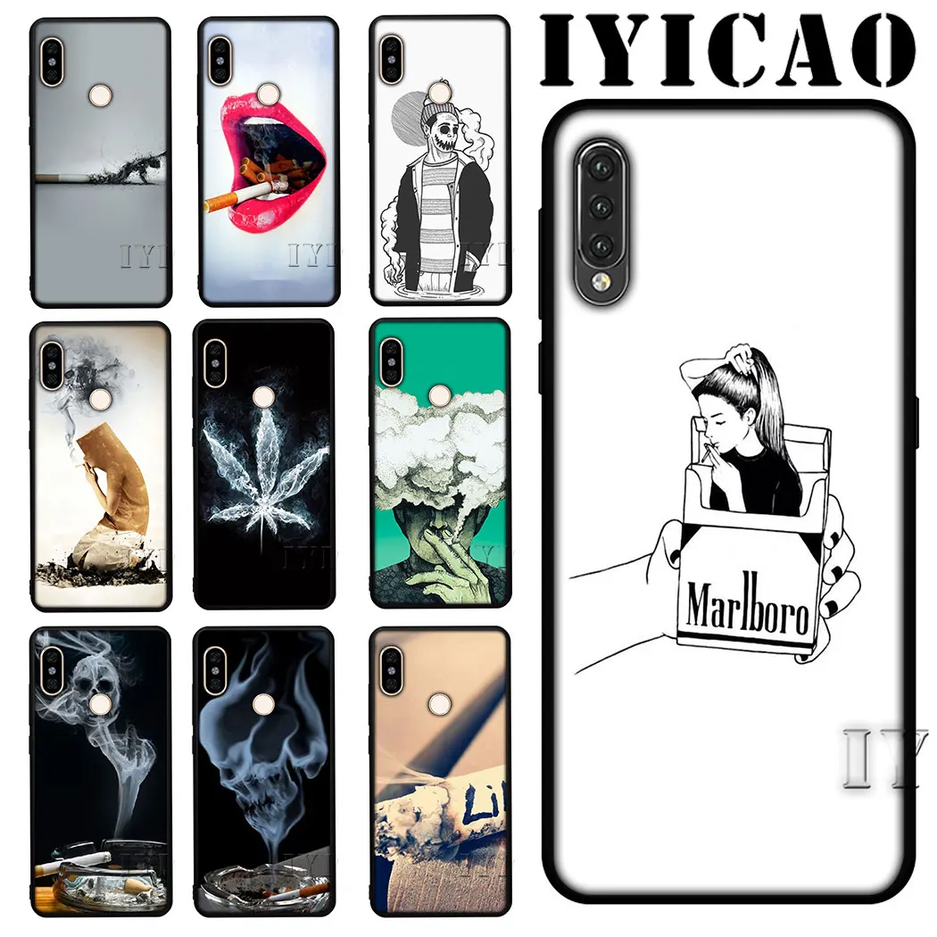 IYICAO Weed Cigarette Smoking Soft Phone for Xiaomi Mi 6 8 9 A2 Lite A3 9T Pro A1 F1 MAX 3 2S CC9E 8SE Cover |