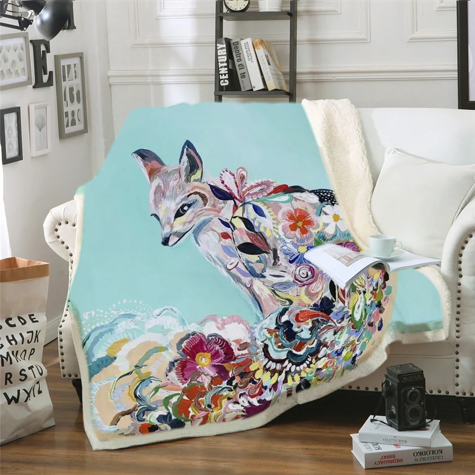 Индивидуальное 3D одеяло для кровати с изображением кота, Детское покрывало с рисунком, милое плюшевое одеяло с изображением животных из мультфильма, Манта, постельные принадлежности - Цвет: 5