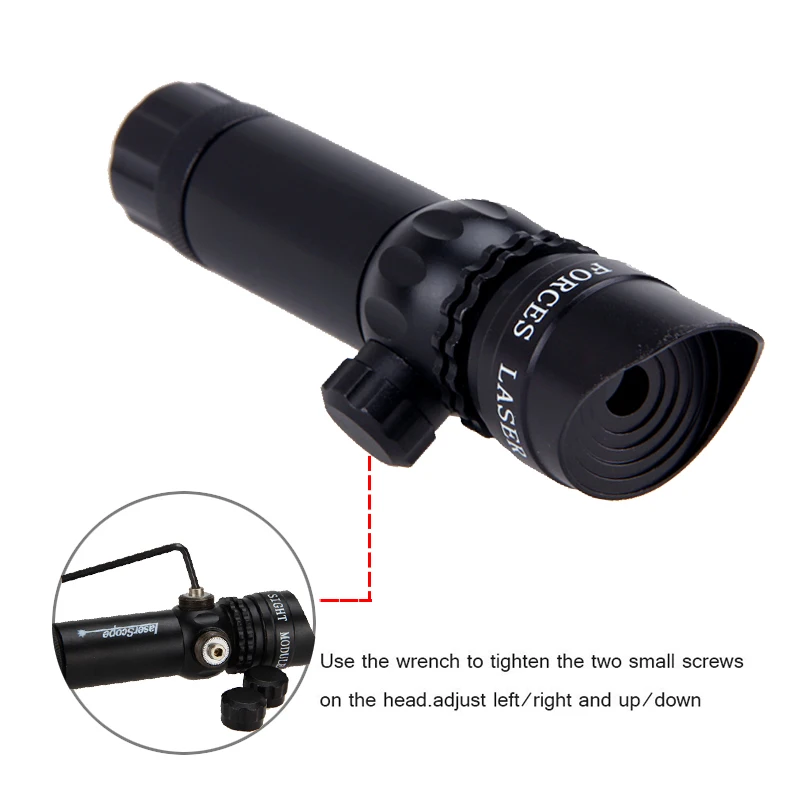 Tactical Hunting Laser Pointer Sight 532nm Green/Red Dot Rifle Underbarrel Mount Compact Scope Adjustable Up Down with Switch laser pointer laser sight red dot laser sight