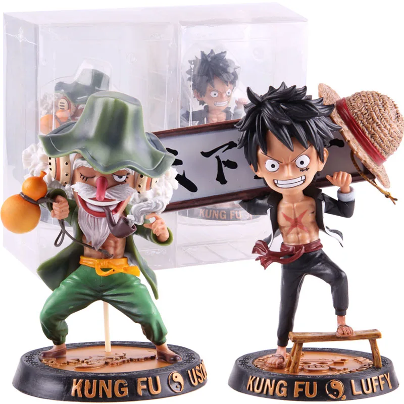 Аниме one piece кунг-фу Луффи Усопп Фигурки ПВХ фигурка Коллекционная модель игрушки
