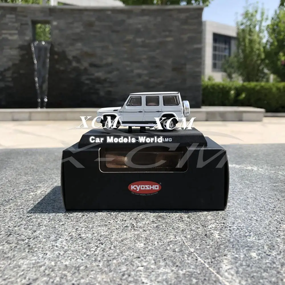 Литая под давлением модель автомобиля для Kyosho G 55 AMG 1: 64(белый)+ маленький подарок