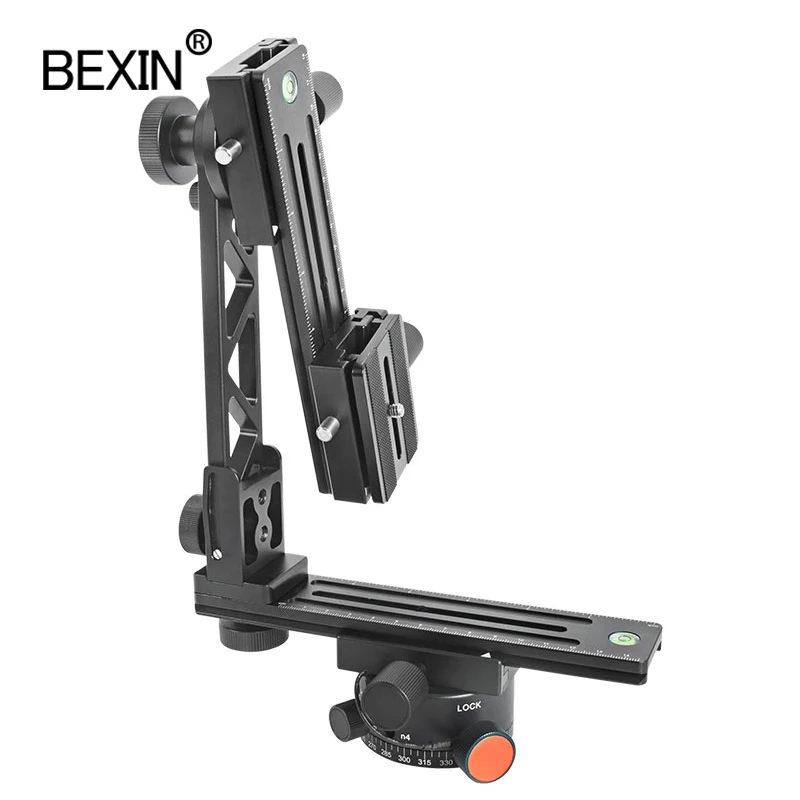 Panorama head 360 degree rotating high coverage shooting tripod head with node index plate blind spot shooting for dslr camera