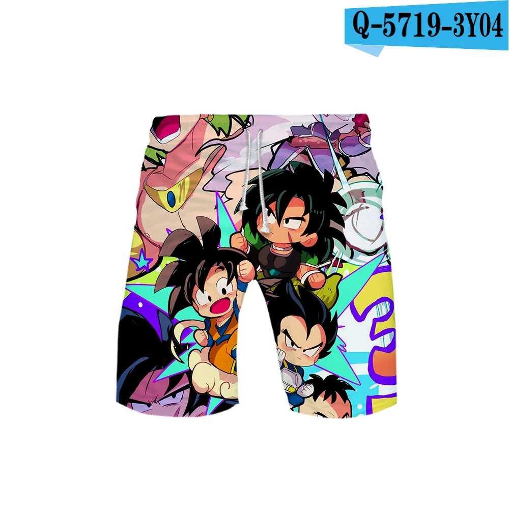 Dragon Ball Супер Broly 3D пляжные спортивные шорты для бега мужские купальные костюмы Kpop популярные повседневные летние шорты новинка - Цвет: As shown
