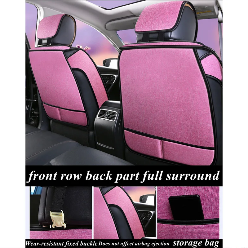 Передняя+ задняя Автомобильная крышка сиденья для hyundai Genesis G80 G90 Solaris SantaFe i10 HB20 i20 ix20 MATRIX Grandeur rohans VERACR