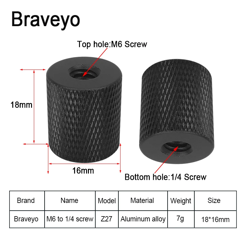 Camera Screw 1/4 to M4 M5 M6 M8 M10 3/8 Conversion Screw Tripod Ballhead Adapter Mount Accessories for Camera Flash Bracket camera flash adapter