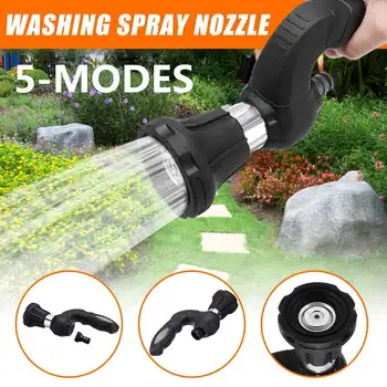 

Mighty Power Hose for Blaster Fireman Nozzle Lawn Garden Super Powerful Home Car Washing by BulbHead Wash Water Your Lawn