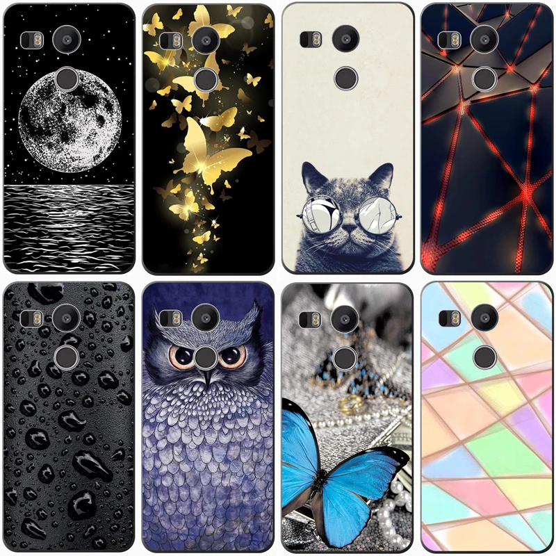 Fashion Soft silicone TPU Back Cover For LG NEXUS 5X Phone Funda Case lg nexus 5x Cute Cartoon | Мобильные телефоны и
