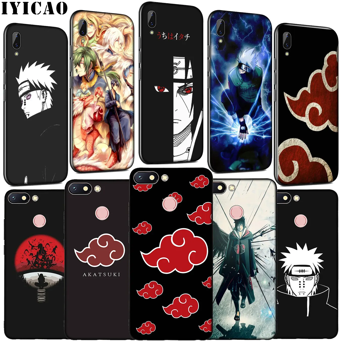 Akatsuki Logo Naruto Leading Soft Silicone Phone Case for Xiaomi Redmi Note 8 8T 8A 7 7A 6 6A 5 5A K30 K20 Pro GO S2 Cover |