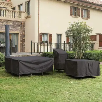 

3 Sizes Outdoor Garden Furniture Cover Waterproof Oxford Sofa Chair Table BBQ Rain Snow Dustproof Protector Cover Garden