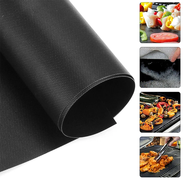 40*33 Cm-Es Nem Tapadásgátló Grill Szőnyeg Pad Kültéri Piknik Főző Barbecue Szerszám Tapadós Sütőpad Újrafelhasználható - Image 3