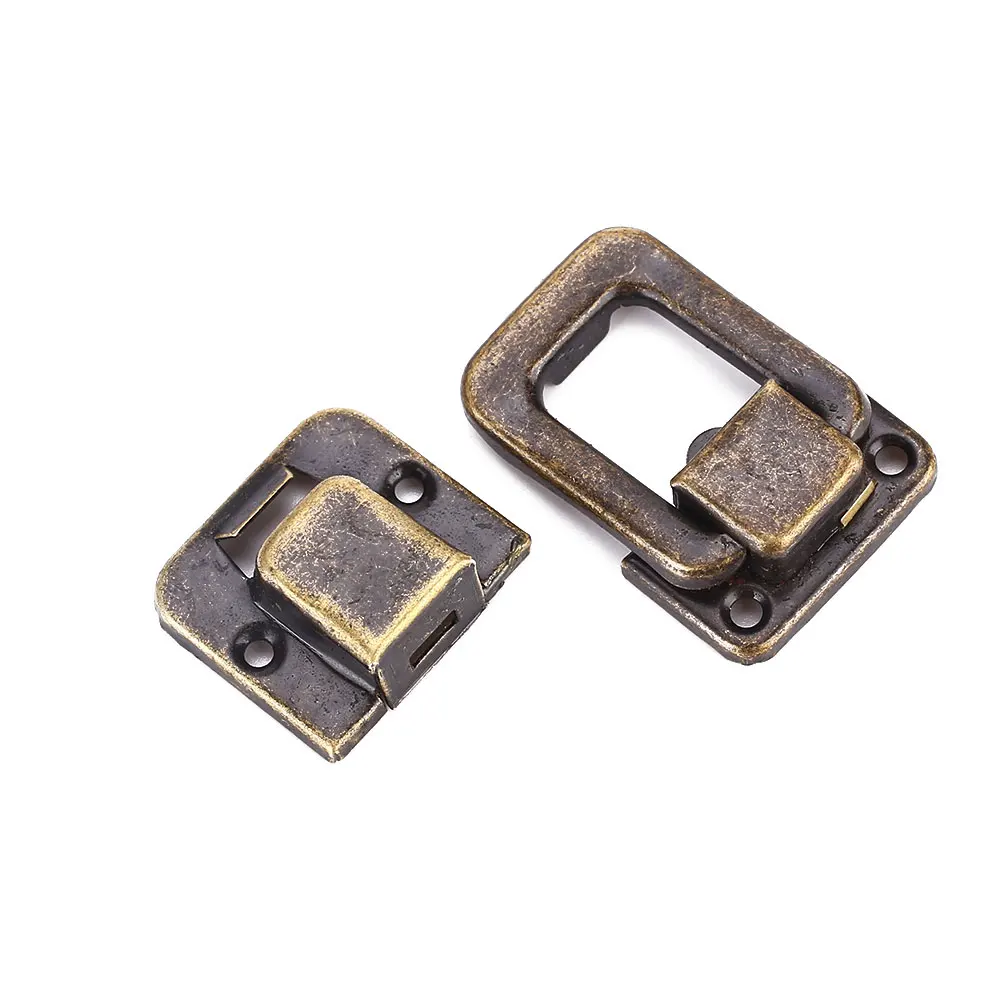 

Antique Brass Decorative Metal Hasp Rivet Lock Catch Toggle Rivet Latch