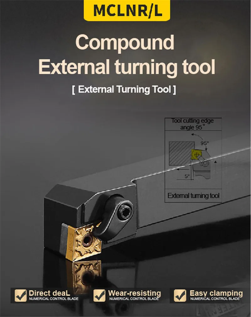 За MCLNR2020K12 внешний токарный станок резак MCLNR1616 MCLNR2525 MCLNR 1616H16 CNC поворотный инструмент держатель карбида вставки CNMG120404