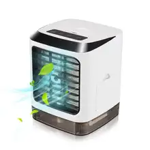 New Product Mini Air Cooler Spray Humidifier Refrigeration Desktop Portable 7 Colors LED Air Conditioner Fan Remote Controller