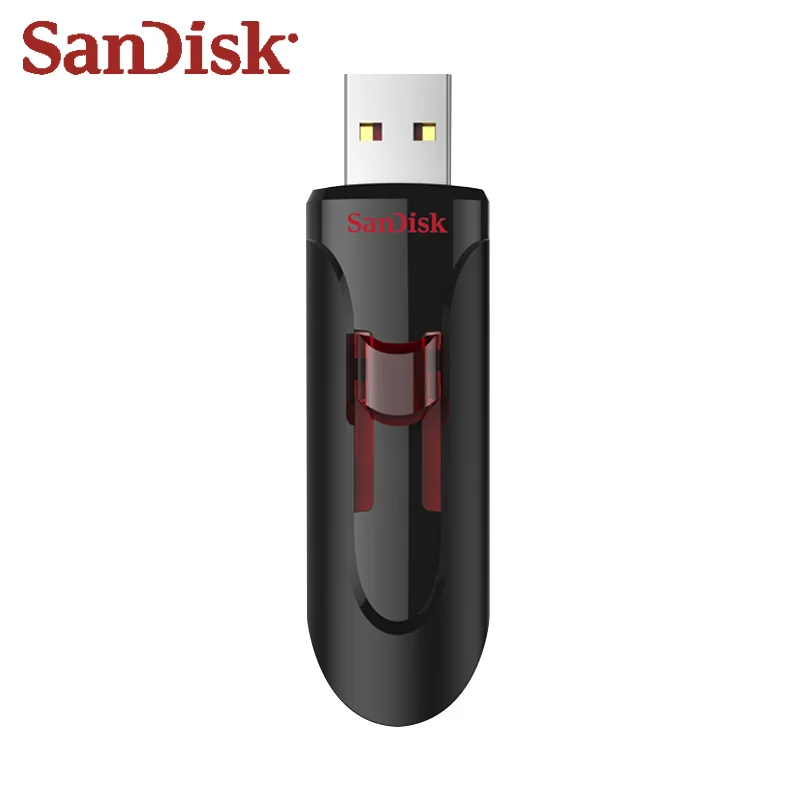 Оригинальный флеш накопитель Sandisk Glide USB 3 0 16 ГБ 32 64 128 черная карта памяти для ПК|USB