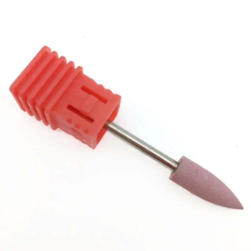 1 шт. резиновый кремниевый сверло для ногтей с цилиндрической головкой, буфет для ногтей, аппарат для маникюра, аксессуары для дизайна ногтей, пилки для ногтей, инструменты для лака - Цвет: 152-Pink