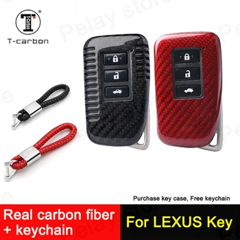 

Real Carbon Fiber Car Key Cover For Lexus CT200H GX400 GX460 IS250 IS300C RX270 ES240 ES350 LS460 GS300 450h 460h Shell Case
