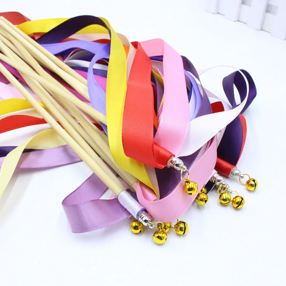 Colorful Stain Ribbon Wedding Stick for Party Decorations Party Decorations