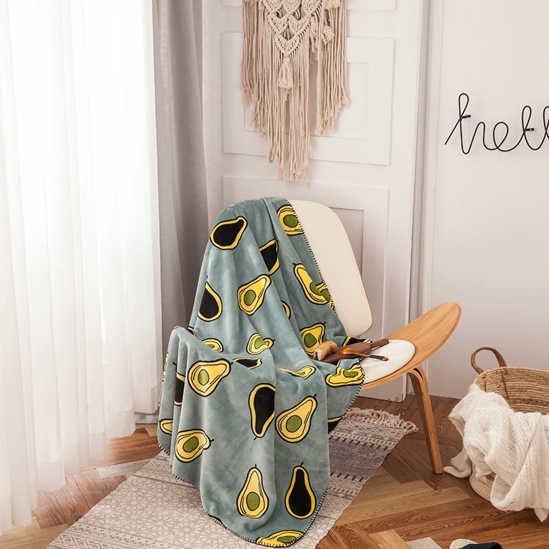 style5 Одеяла с рисунком клубники, модные одеяла для девочек-близнецов, фланелевые одеяла на кровать/автомобиль/диван, детские коврики с рисунком, двойные одеяла с фруктами - Цвет: style5