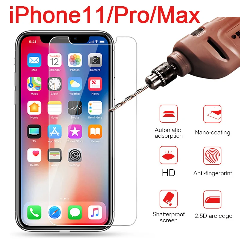 11proMax Защитное стекло для iphone 11 pro max ip iphone11 phone11 11max 11pro 7 Защита экрана Закаленное