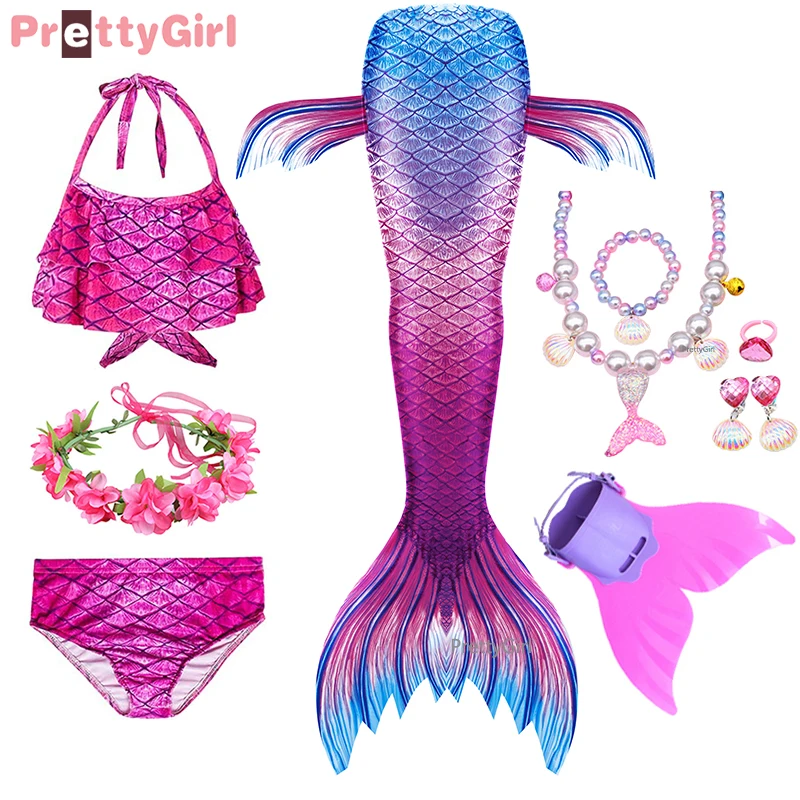 PrettyGirl Max 55% OFF Kids Girls Max 52% OFF Swimming Costume tail Mermaid Cosp
