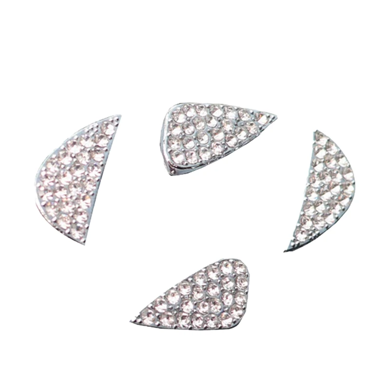 4 шт руль Bling Кристалл блестящие аксессуары со стразами наклейки для интерьера для hyundai
