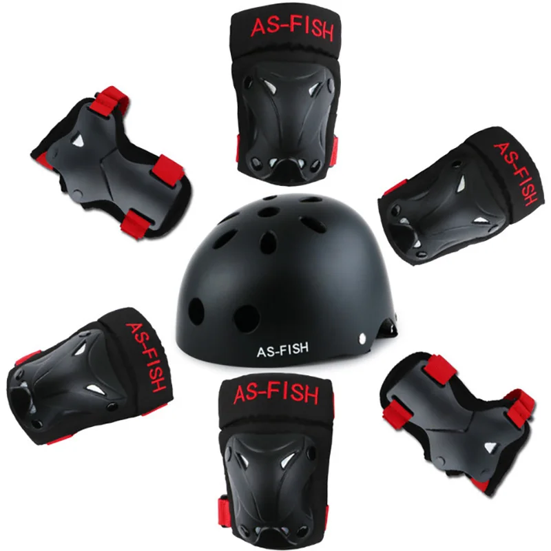 High Quality Protective Gear Sets Elbow Knee Pads Helmet Bicycle Skateboard Ice Skating Roller Skate Protect Anti-fall For Kids High Quality Protective Gear Sets Elbow Knee Pads Helmet Bicycle Skateboard Ice Skating Roller Skate Protect Anti-fall For Kids