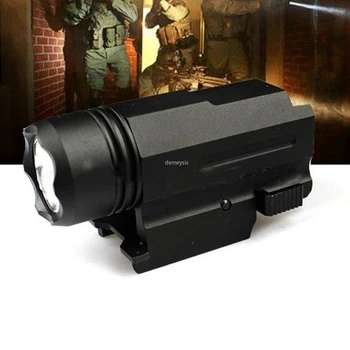 

Tactical Shotgun Rifle Gun Flash Light Tactics Glock Torch Flashlight with Release 20mm Mount for Pistol Airsoft
