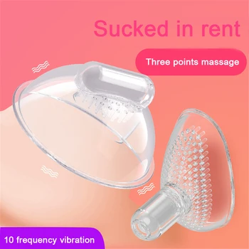 10 Frequency Breast Nipple Sucker Nipple Pussy Clitoris Massager 3 In 1 Pump Sex Stimulator Enlarger Vibration Toys For Women 2