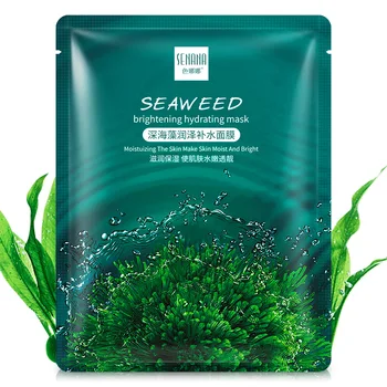 

5PCS Seaweed Face Mask Algae Alginate Moisturizing Whiten Korean Facial Skin Care Shrinkage Pores Oil-control Beauty Masks