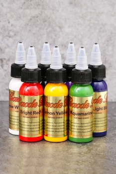 

14 Color Set High Grade Tattoo Ink 30ml / Bottle Natural Pigment Permanent Makeup Professional Beauty Art Tattoo tools