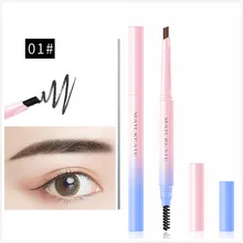 Вращающийся, автоматический карандаш для бровей, 9 цветов, водостойкая ручка для бровей с кисточкой, женский косметический инструмент для красоты глаз TSLM2