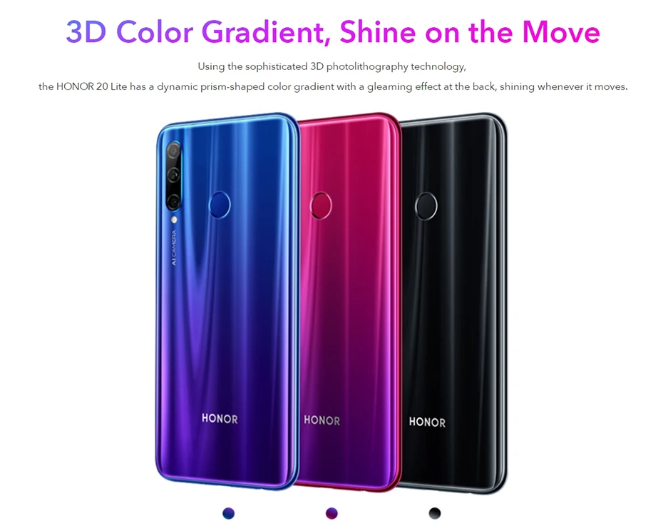 Honor 20i 20 i смартфон Google Play 20 lite Kirin 710 Восьмиядерный фронтальная 32 Мп задняя 24 МП Тройная камера 3400mA 2340X1080 мобильный