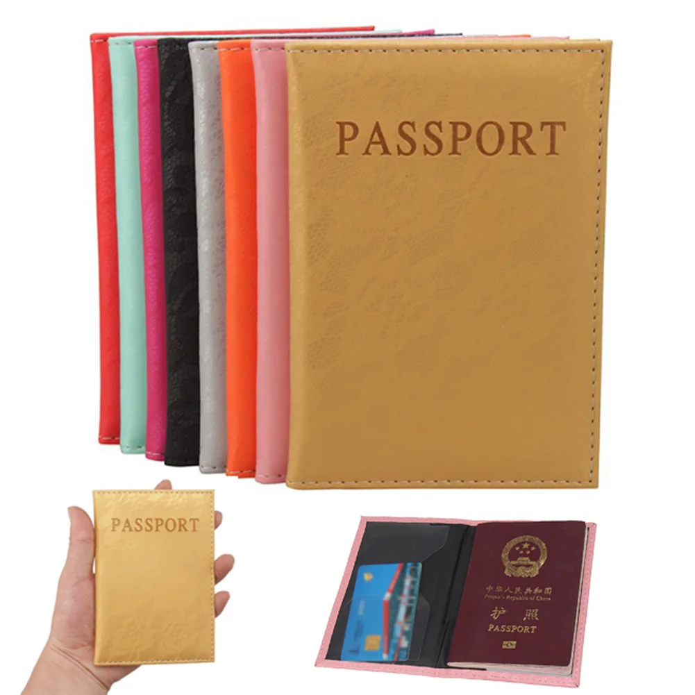 

Luxury Elegant Women Passport Cover Pink World Universal Travel Passport ticket holder Cover on the Passport Case passport pouch
