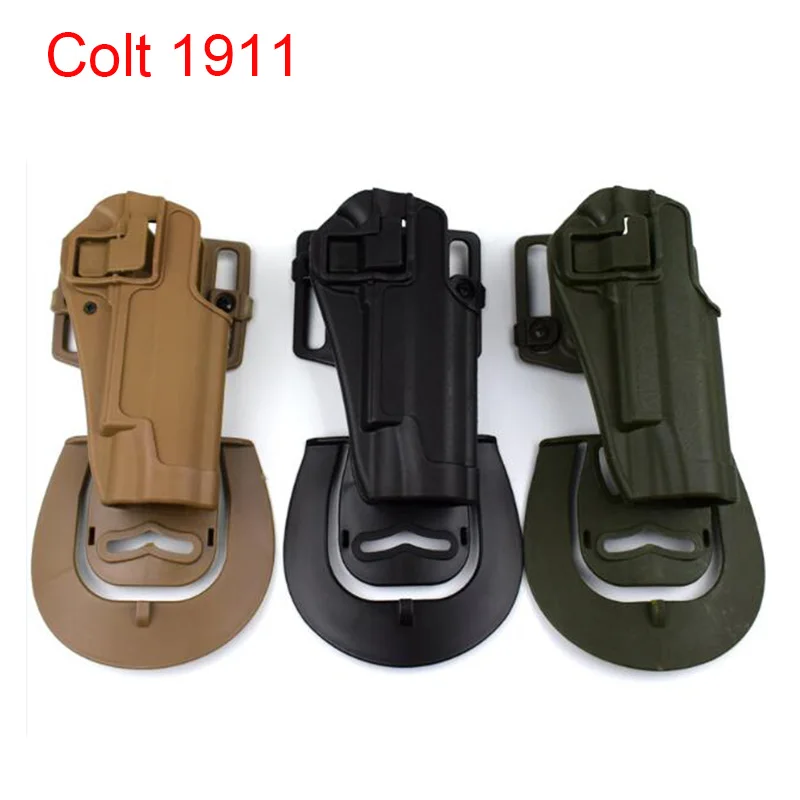 

Quick Released Military Colt 1911 Pistol Holster Tactical Gun Belt Holsters Outdoor Shooting Hunting Air Gun Right Hand Holster