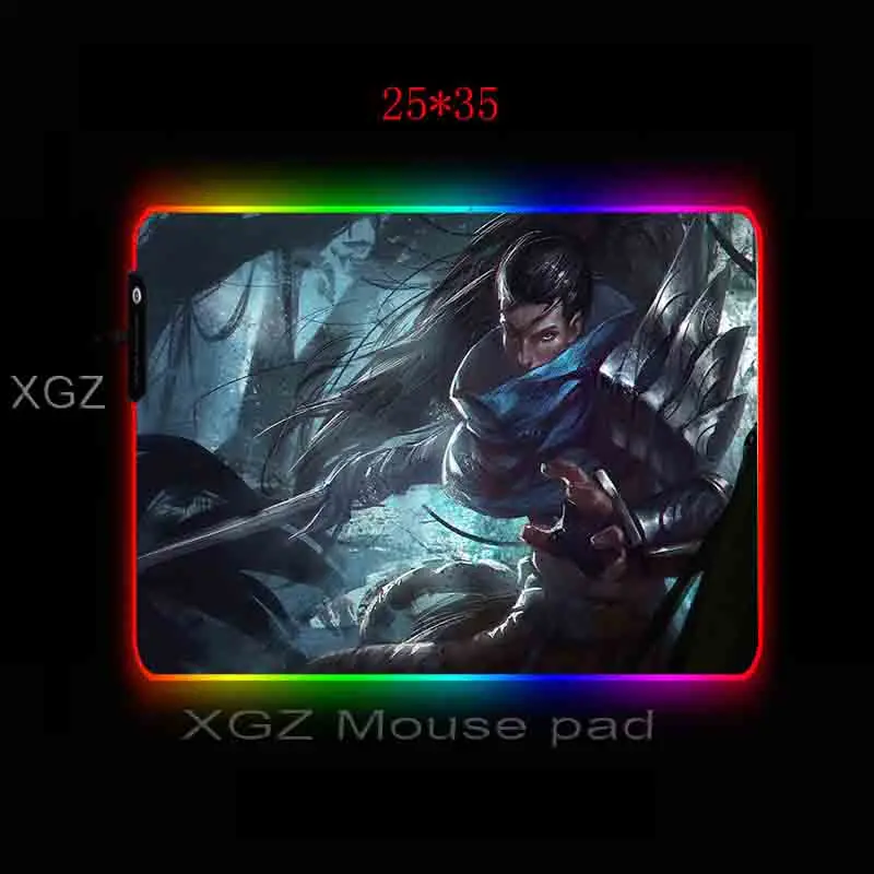  Mairuige Anime Hip Hop Boy Custom Large RGB Mouse Pad Black Lock Edge Computer Desk Mat Rubber Slip