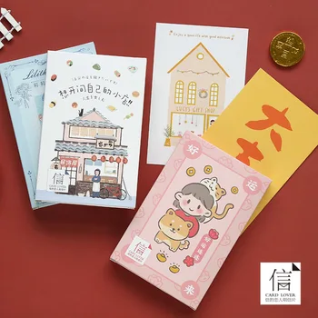 

30pcs /1lot Cartoon Good luck Greeting Cards Postcards Birthday Letter Business Gift Card Set Message Card