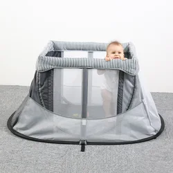 LazyChild – lit de jeu multifonctionnel pour bébé, berceau portable, fournitures pour mères et bébés, pliable et amovible, léger 