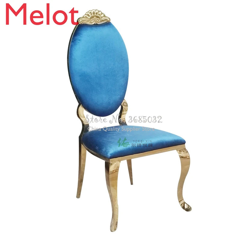 

Factory Price Modern Stainless Steel Dining Chair Simple Household Metal Make Up Chair Fashion Creative Gold Hotel Restaurant