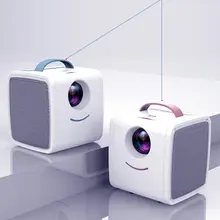 EU Plus мини Q2 Домашний Детский проектор, портативный светодиодный проектор с поддержкой Hd 1080P маленький прожектор 20-80 дюймов Размер проекции