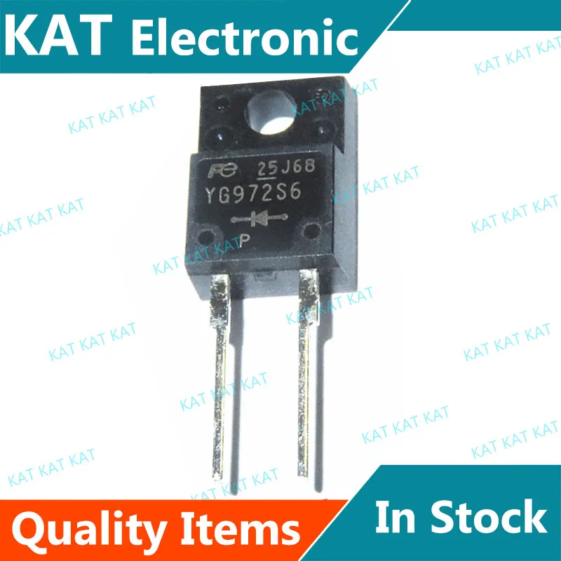

5PCS/Lot YG972S6R YG972S6 TO-220F 600V 10A LOW LOSS SUPER HIGH SPEED RECTIFIER