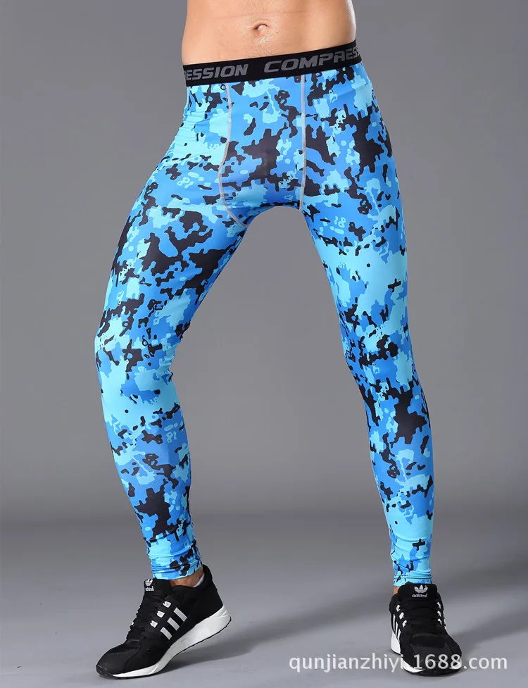 

Camouflage Skinny Pants Men's Sports Pro Compression Pants Basketball Base Training Pants Running Fitness Pants