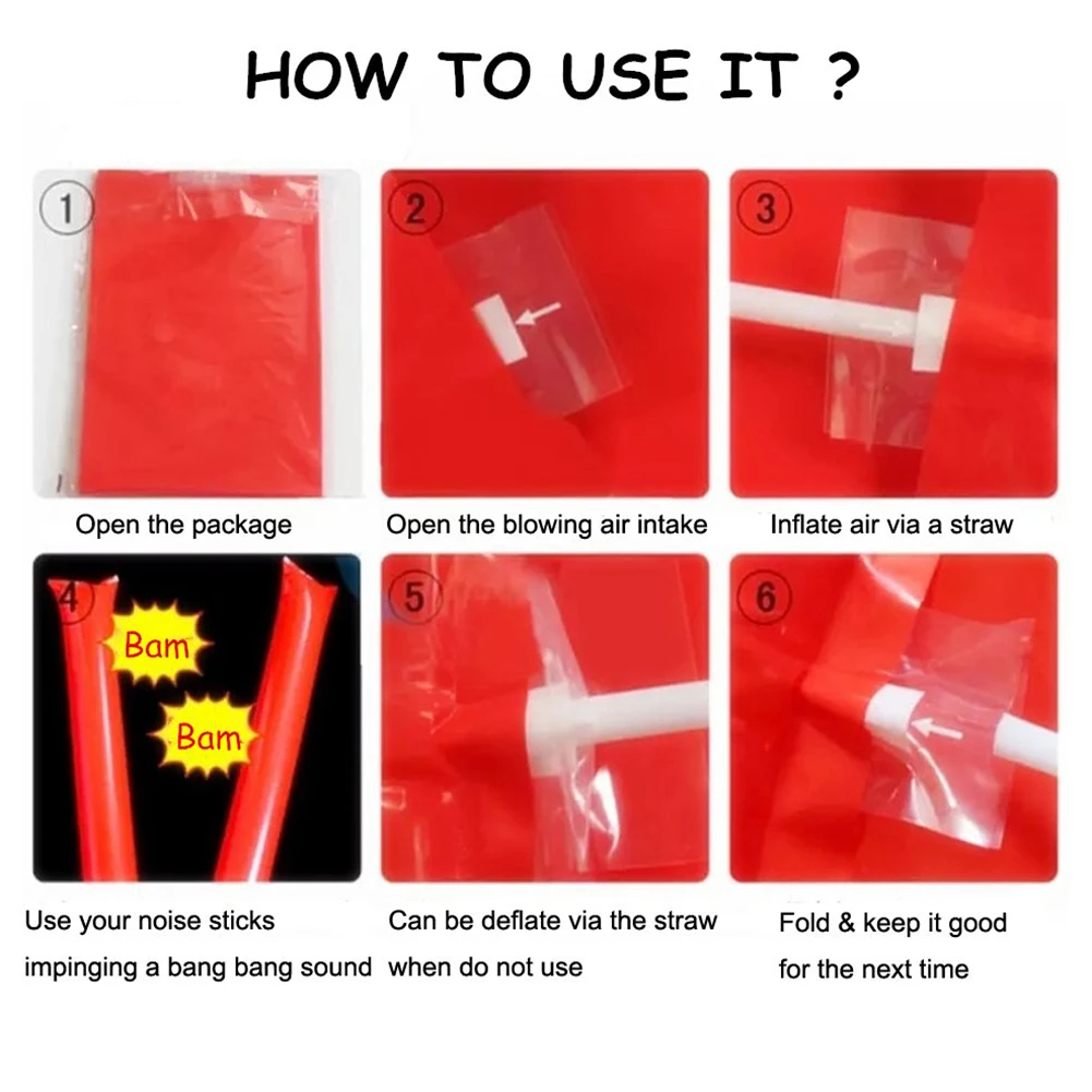 Надувные Bam thundersticks Cheer Bar концертные палочки вечерние сувениры смешанные для вечерние подарки