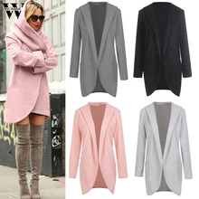 Womail, женские пальто, Женское шерстяное тонкое пальто с капюшоном, Свободная Женская Повседневная куртка с капюшоном, пальто, топ, Женское пальто, S-4XL