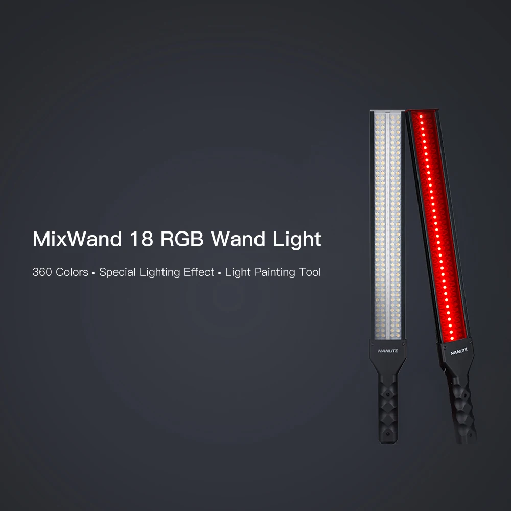 

NANLITE NANGUANG 18W 3200-5600K RGB with Light Effect LED Wand Light Photography Videography Light Painting Tool