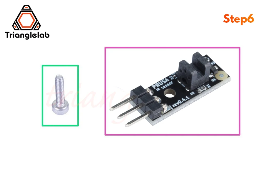 Trianglelab-prusa i3 mk3s filamento sensor, ir sensor