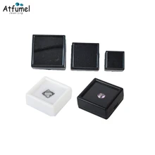 Wholesale Loose Gemstone Diamond Gift Box Stone Holder Box Plastic Gem Jewelry Organizer Showcase Container Gem Gift Box