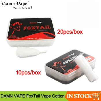 

10pcs/20pcs Original DAMN VAPE FoxTail Vape Cotton Pre-built Mesh Cotton For DIY RDA RTA RBA Atomizer Vape Tank