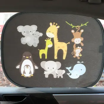 

2pcs Creative Design Car Sun Shades Car Window Shades for Rear and Side Window Car Heat Shield Protect Baby Window Shade